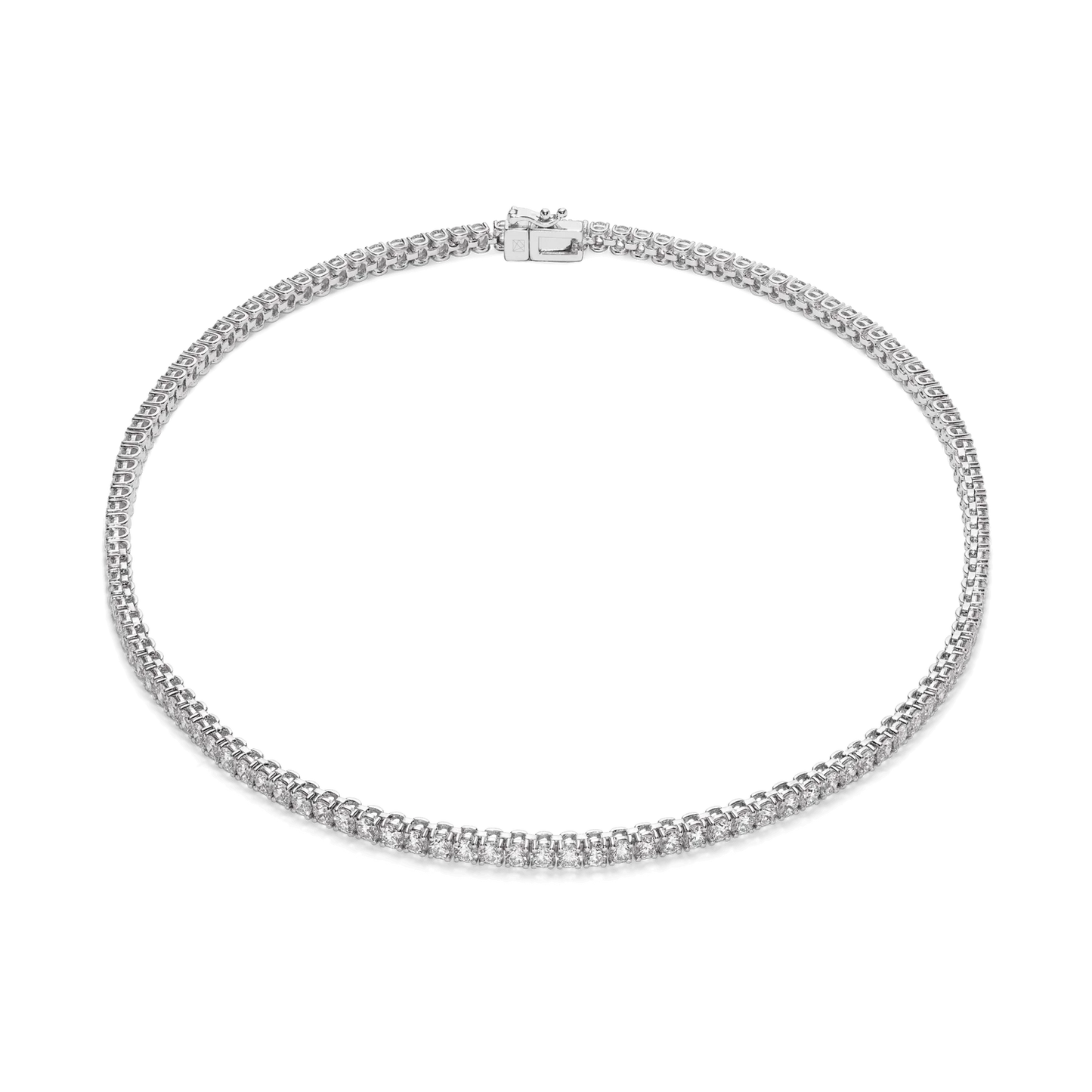 Lab Diamond Tennis Necklace (6ct.) in 9k White Gold