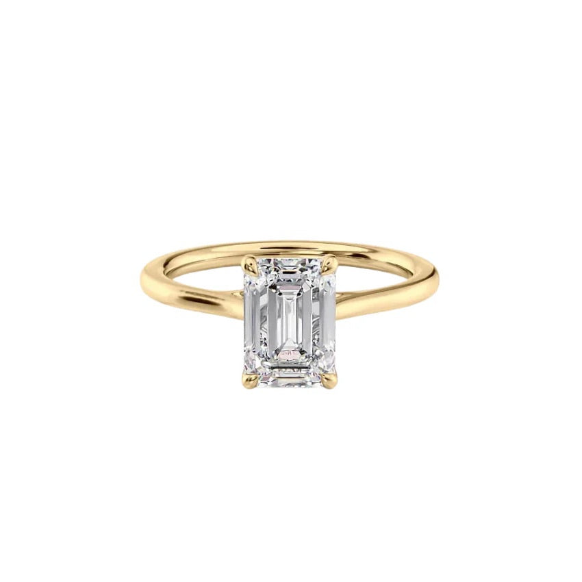 Emerald Cut Diamond Engagement Rings(1.0ct.) In 14K