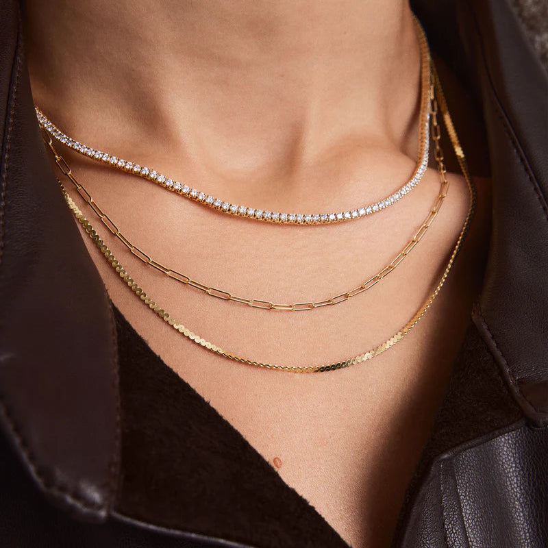 Lab Diamond Tennis Necklace (6ct.) in 9k White Gold