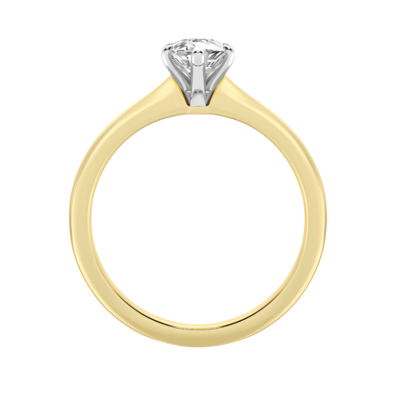 Marquise Lab Diamond Engagement Rings(1.0ct. tw.) in 14K