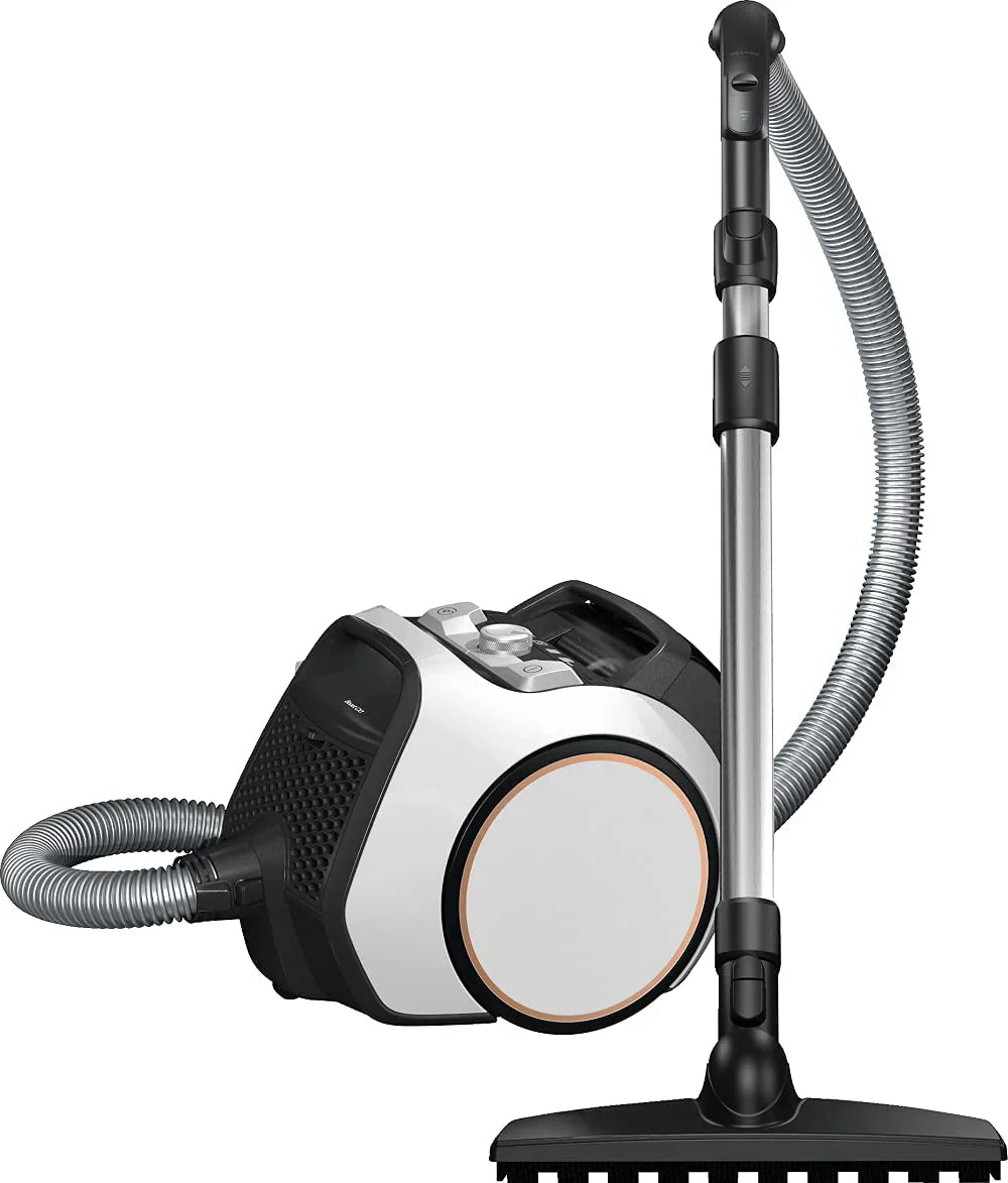 Bagless cylinder corded vacuum cleaner, powerful, compact and agile