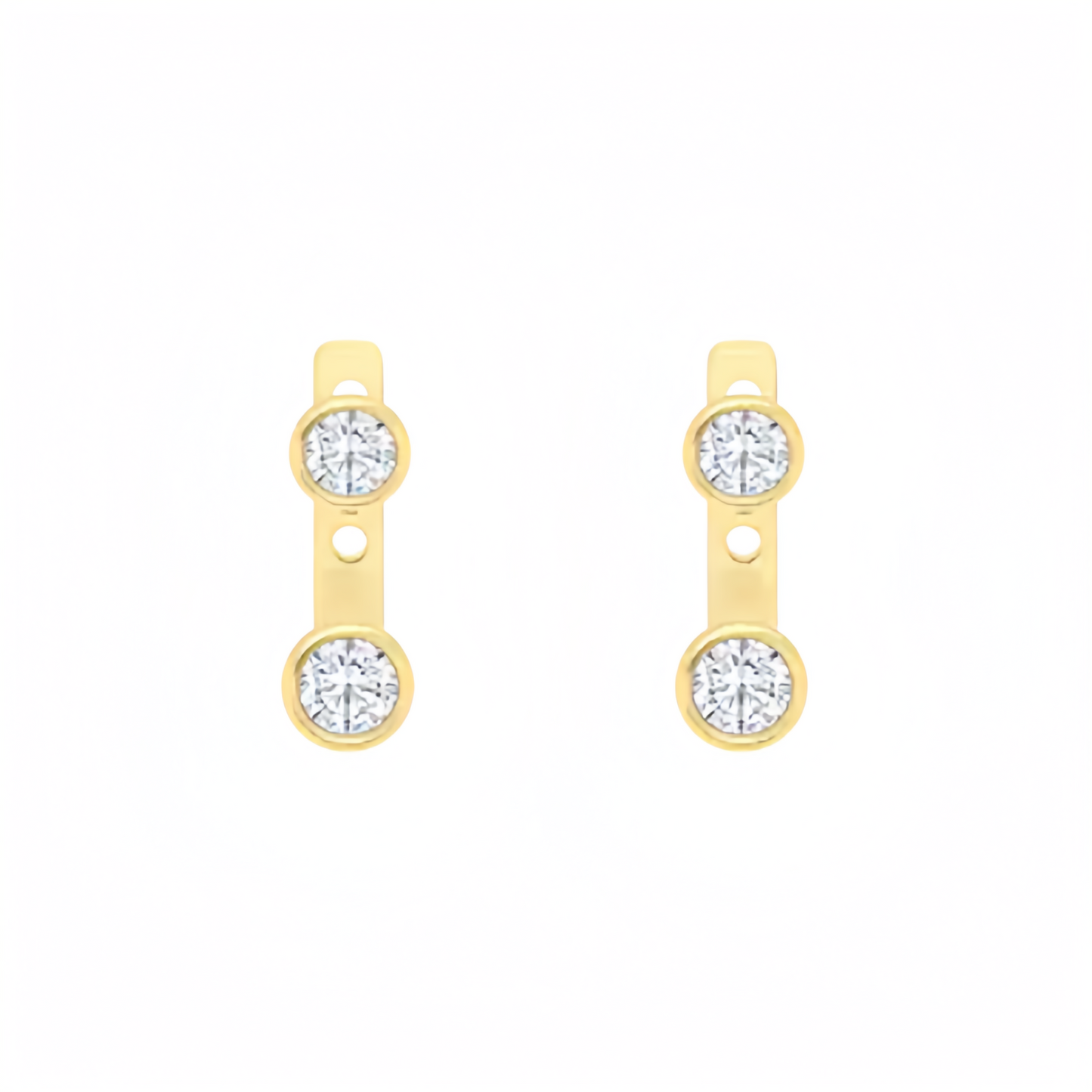 Lab Grown Diamond Earrings(1/2ct.) in 9k