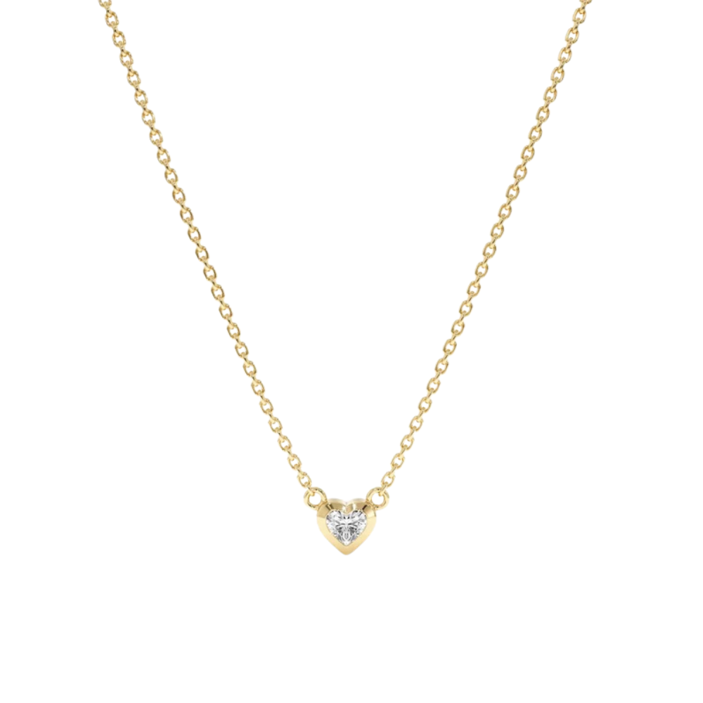 A Diamond Heart Necklace(1/10 ct.) In 10K