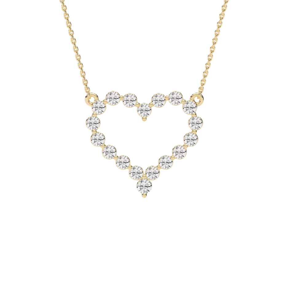 lab grown diamond necklaces in gold chain, perfect for anniversary or birthday gift