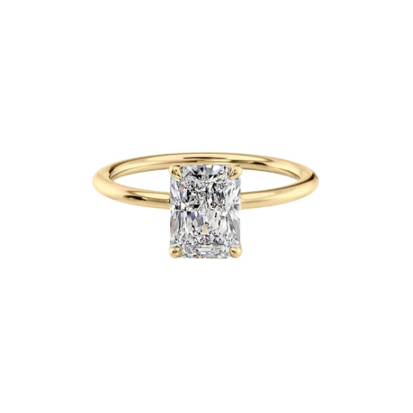 Classic Radiant Cut Diamond Ring(1.0ct.) In 14k
