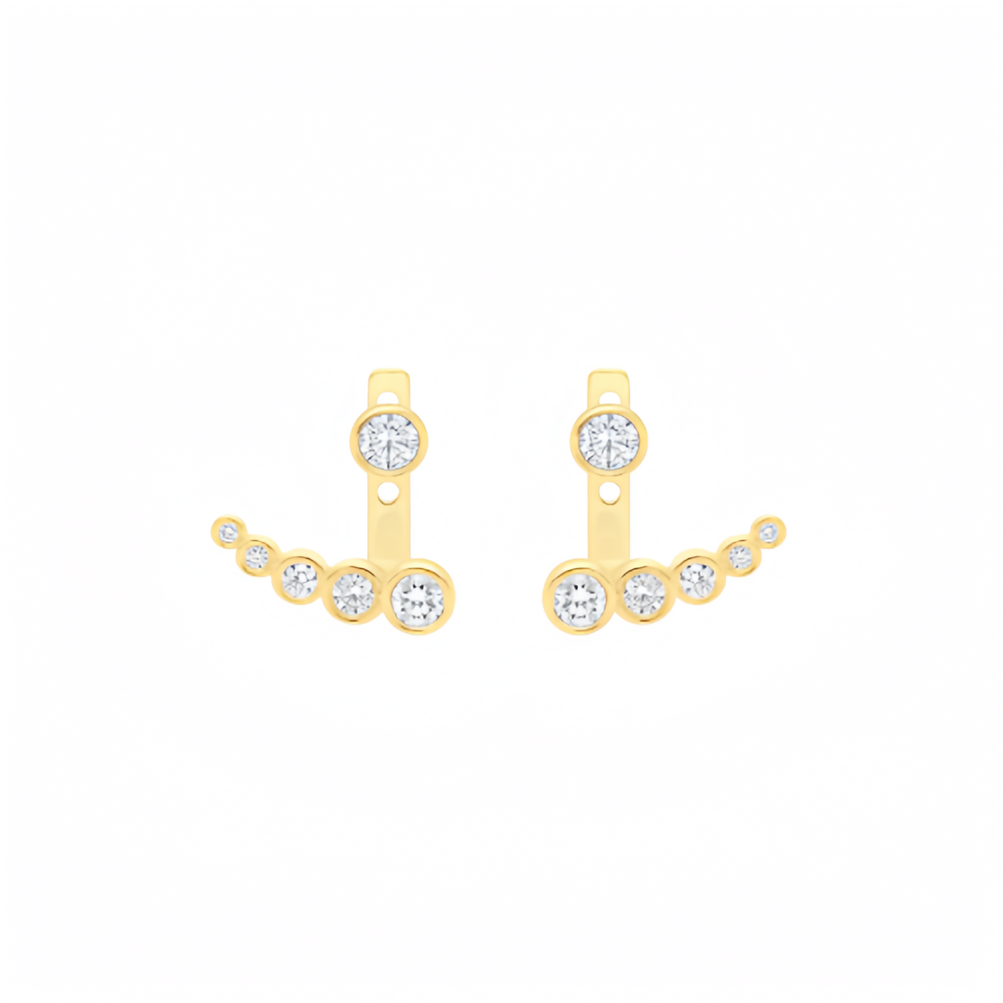 Sparkling Lab Diamond Earrings(3/5 ct. tw.) in 9k Yellow Gold