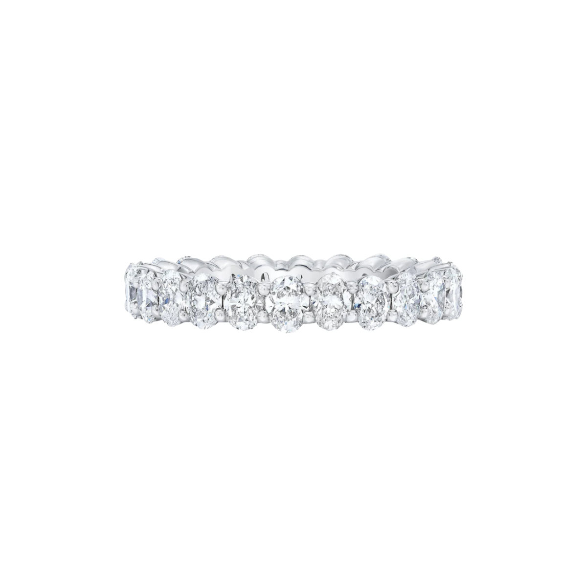 Oval Diamond Eternity Band(2ct.) In 14K White Gold