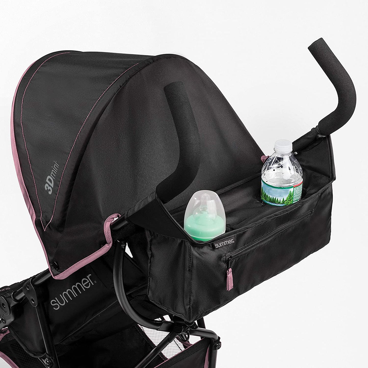 Convenience Stroller, Blue/Black Lightweight Infant Stroller with Compact Fold