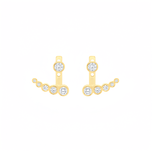 2 carat lab grown diamond stud earrings for modern women