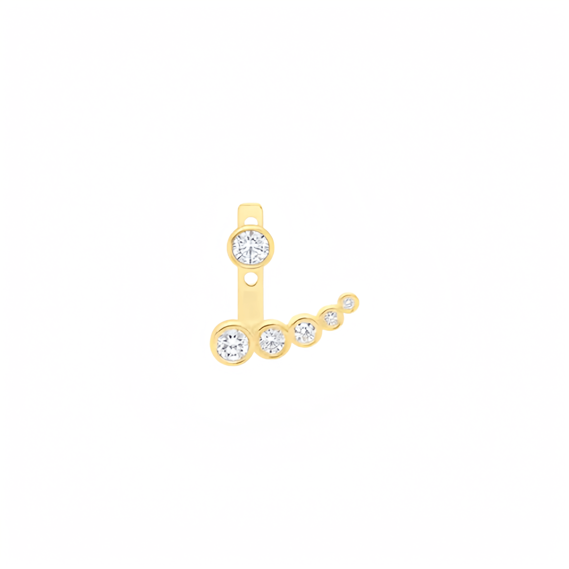 1 carat lab grown diamond stud earring with round diamond, ideal for anniversary gift