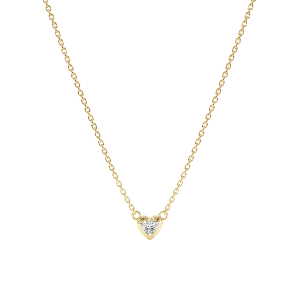 0.1 carat Diamond Heart Necklaces for birthday gift to your lovers