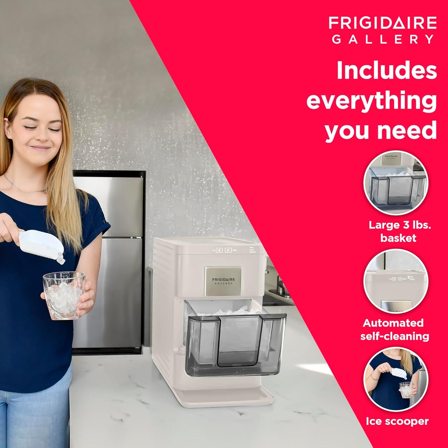 Frigidaire Gallery Nugget Ice Maker, 44lbs per Day