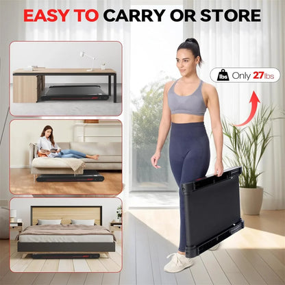 Walking Vibration Pad with APP, 3 in 1 Under Desk Treadmill, 2.5HP Low Noise Walking Treadmill Pad with Remote Control,Portable Treadmills for Home Office