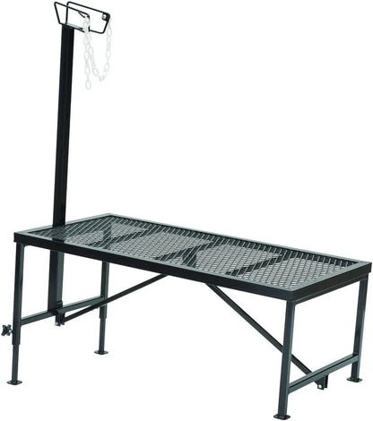 Weaver Leather Livestock Steel Trim Stand - Adjustable and Durable Trimming Stand for Sheep, Goats, and Other Livestock - Wire Headpiece Holds Animals in Place During Grooming, Black, 1 Ct (Pack of 1)