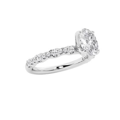 1.2ct. engagement ring oval cut diamond, ideal for proposals or anniversaries