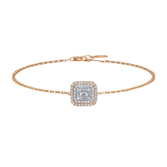 10k Gold Diamond Wristbands for women, lab grown and free shipping