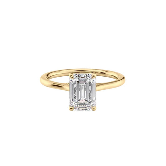 Emerald Cut Diamond Engagement Rings(1.0ct.) In 14K