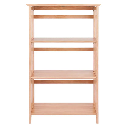 3-Section Foldable Shelf, Natural Finish