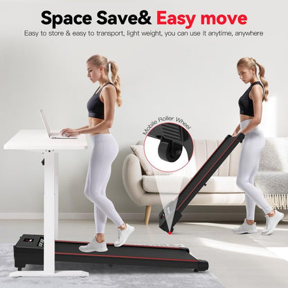 Walking Vibration Pad with APP, 3 in 1 Under Desk Treadmill, 2.5HP Low Noise Walking Treadmill Pad with Remote Control,Portable Treadmills for Home Office