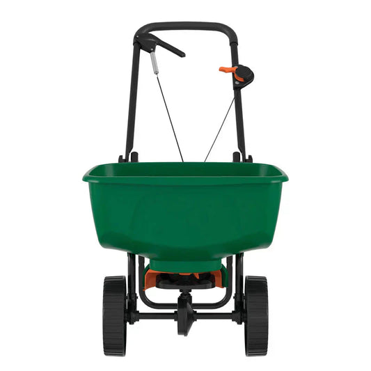 Turf Builder EdgeGuard DLX Broadcast Spreader 15,000 sq. ft.