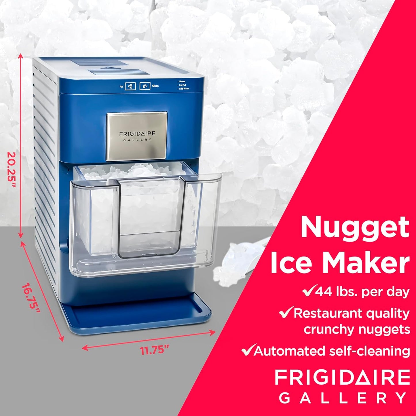 Frigidaire Gallery Nugget Ice Maker, 44lbs per Day