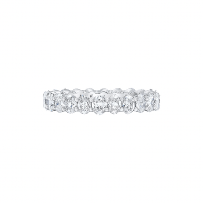 elegant 2 ct. oval diamond  wedding ring set in 14k white gold