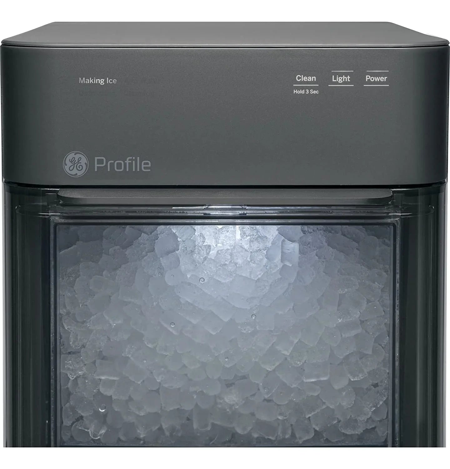 2.0 Countertop Nugget Ice Maker | Ice Machine with WiFi Connectivity | Smart Home Kitchen Essentials | Black Stainless