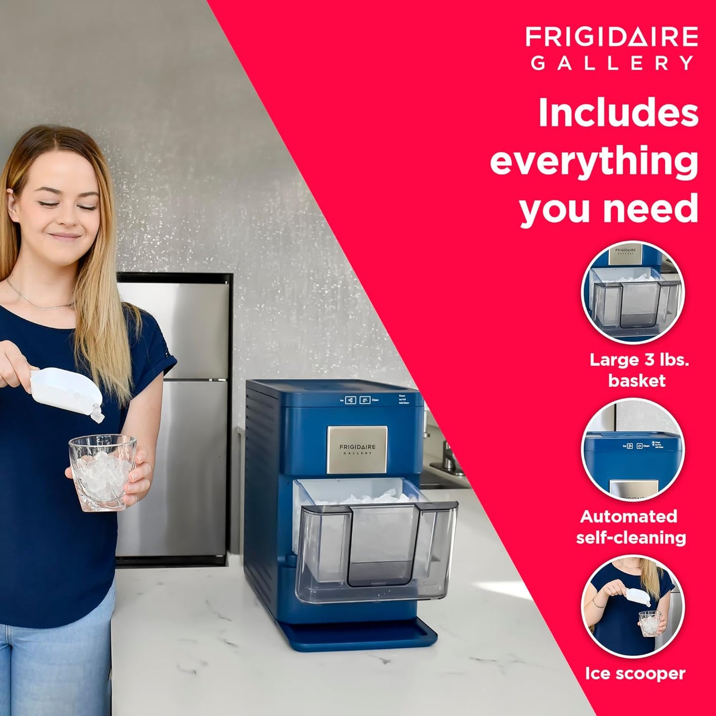 Frigidaire Gallery Nugget Ice Maker, 44lbs per Day