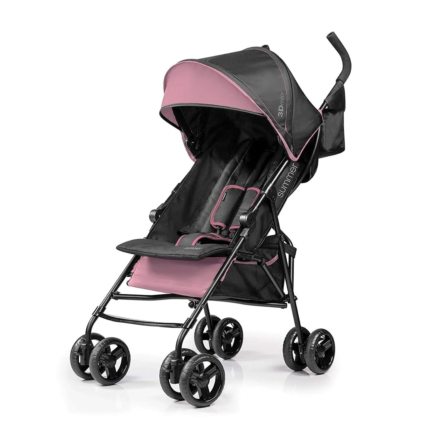 Convenience Stroller, Blue/Black Lightweight Infant Stroller with Compact Fold
