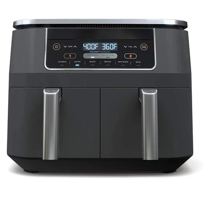 DZ401 Foodi 10 Quart 6-in-1 DualZone XL 2-Basket Air Fryer with 2 Independent Frying Baskets