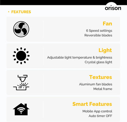 Outdoor Ceiling Fan with Light, Plug in Ceiling Fan with Remote, Gazebo Fans Outdoor Hanging for Patios Waterproof, Wet Rated Hanging Fan with App Control