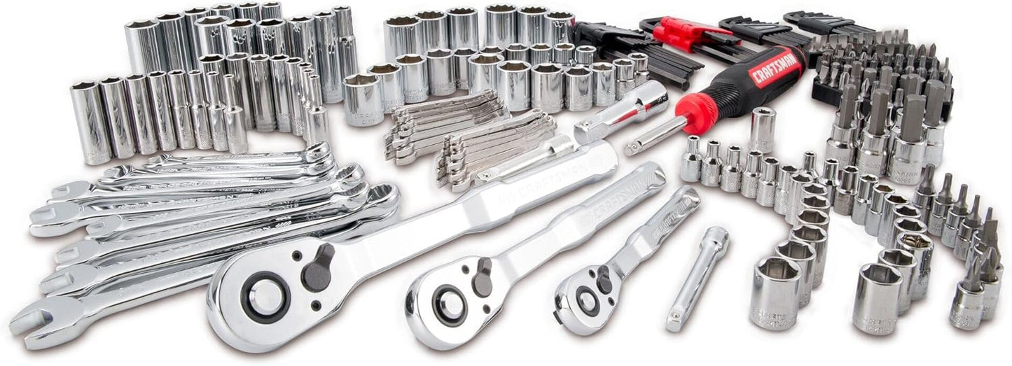 262-Piece Mechanic Tool Set, Master Socket Set with 3-Drawer VERSASTACK Tool Box, SAE/Metric Set