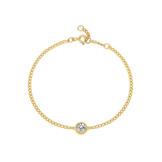 6.5in. Lab Grown Diamond  Bracelet (1/5ct. tw.) in 9K