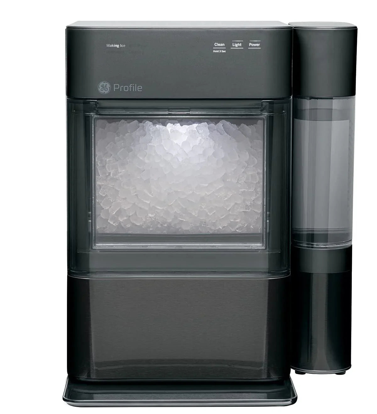 2.0 Countertop Nugget Ice Maker | Ice Machine with WiFi Connectivity | Smart Home Kitchen Essentials | Black Stainless