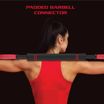 SmartBell Gym, 60lb 4-in-1 Portable Interchangeable Dumbbell, Barbell, and Kettlebell Set with Adjustable Weights,