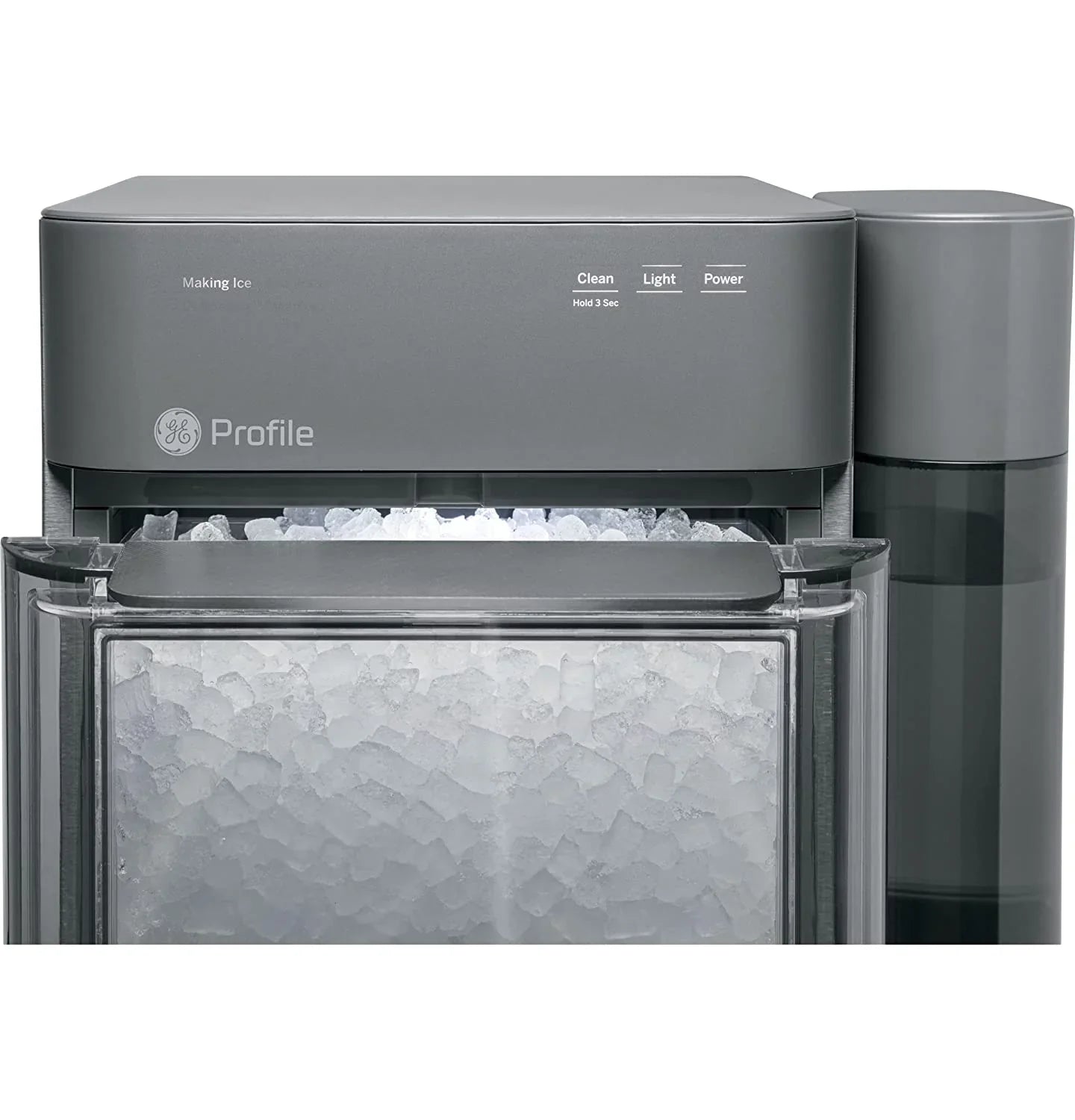 2.0 Countertop Nugget Ice Maker | Ice Machine with WiFi Connectivity | Smart Home Kitchen Essentials | Black Stainless
