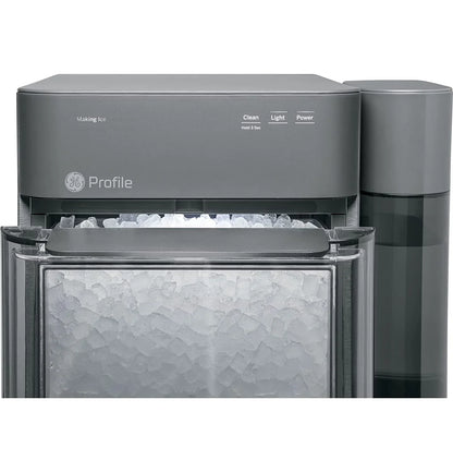2.0 Countertop Nugget Ice Maker | Ice Machine with WiFi Connectivity | Smart Home Kitchen Essentials | Black Stainless