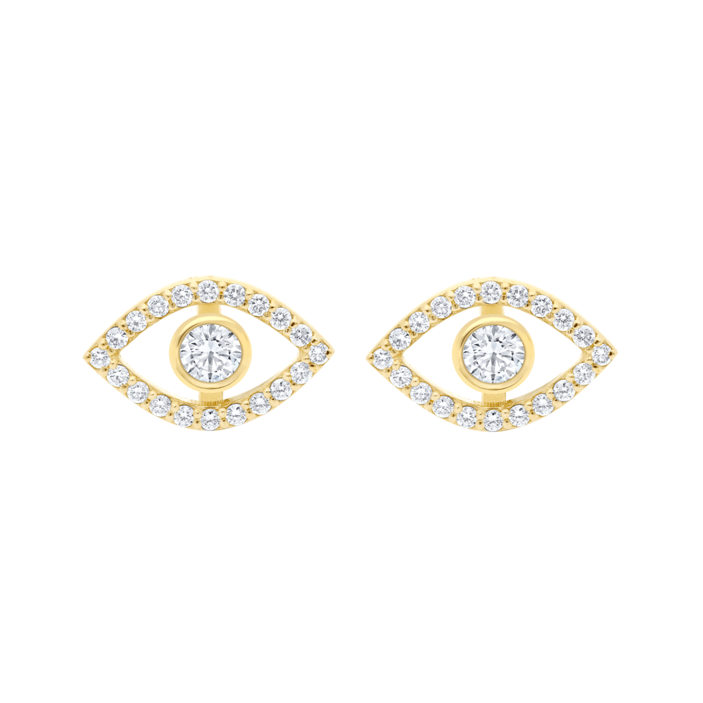 evil_s_Eye design of 0.5carat lab grown diamond earrings for modern women