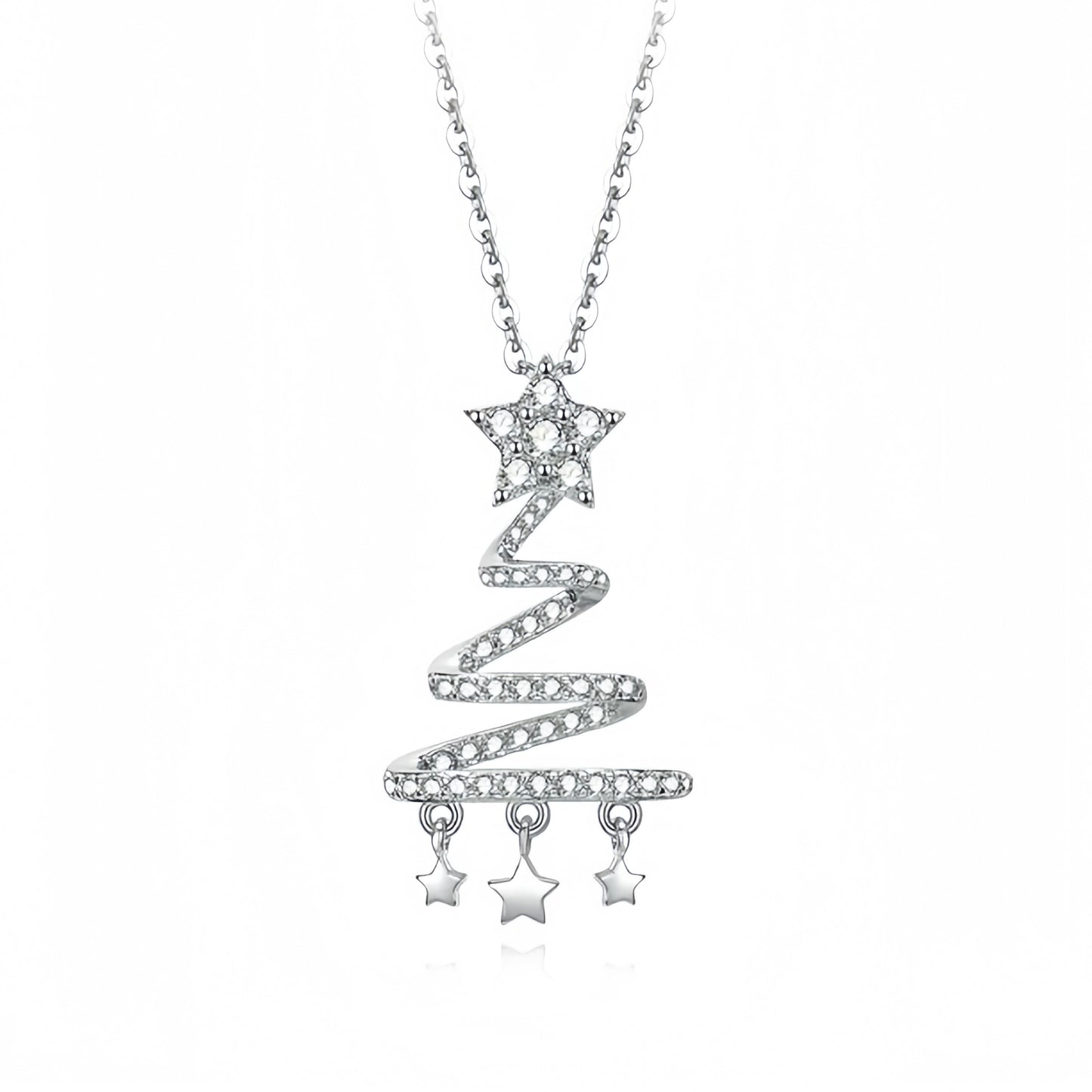 Christmas Tree Zircon Necklace For Women