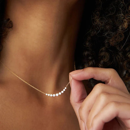 0.3 carat Lab Grown Diamond Necklace with Gradient design, ideal for your lovers