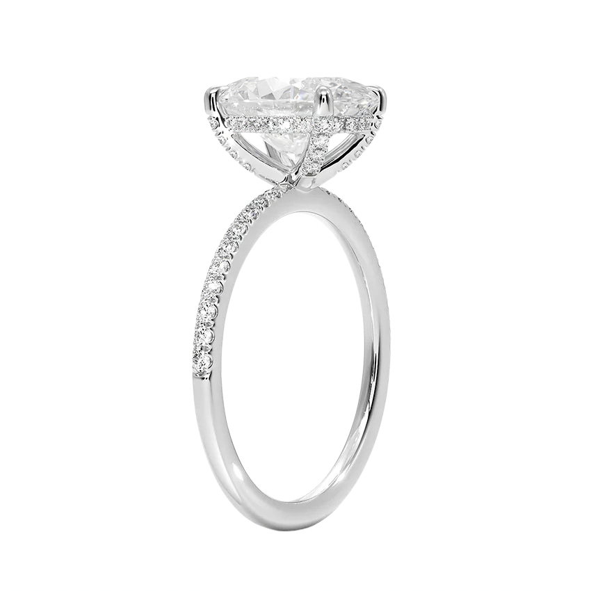 Oval Diamond Engagement Ring(1.0ct.) In 14k
