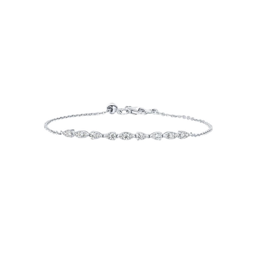 Lab Grown Diamond Bracelet In Silver(0.43ct.tw.)