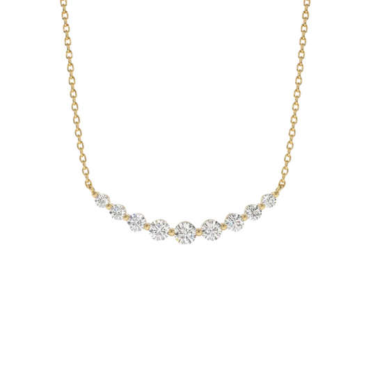Gradient Lab Grown Diamond Necklace (1/5ct. tw.) in 14K