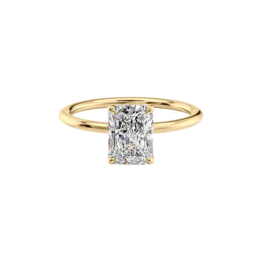 Classic Radiant Cut Diamond Ring(1.0ct.) In 14k