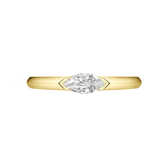 Marquise Diamond Engagement Ring(1/2 ct.) In 14K