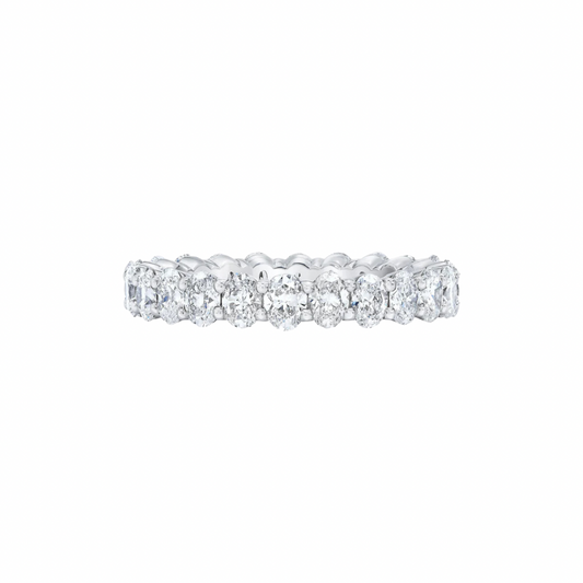 Oval Diamond Eternity Band(2ct.) In 14K White Gold