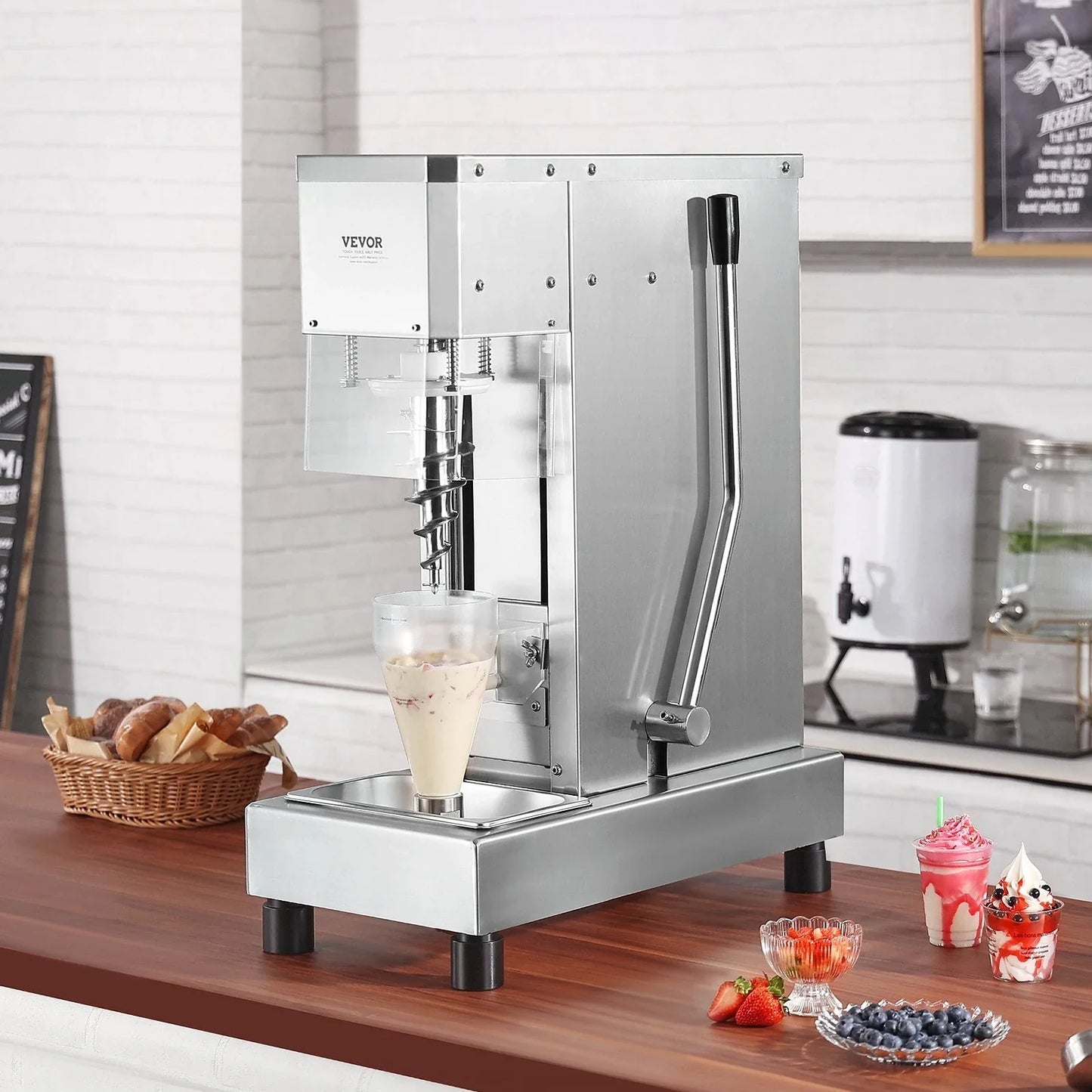 Ice Cream Blender 750W High Speed Mixer 1740 RPM 304 Stainless Steel New