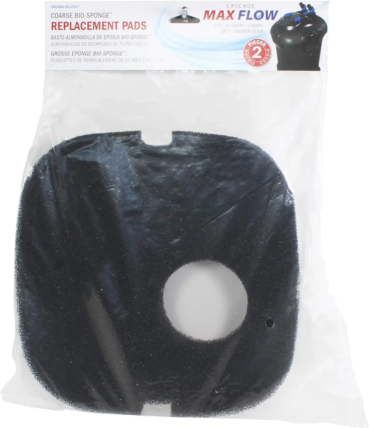 Cascade Max Flow Aquarium Canister Filter – Great for Extra Large Fish Tanks – Perfect for 250+ Gallon Aquariums – 820 Gallons per Hour (GPH)
