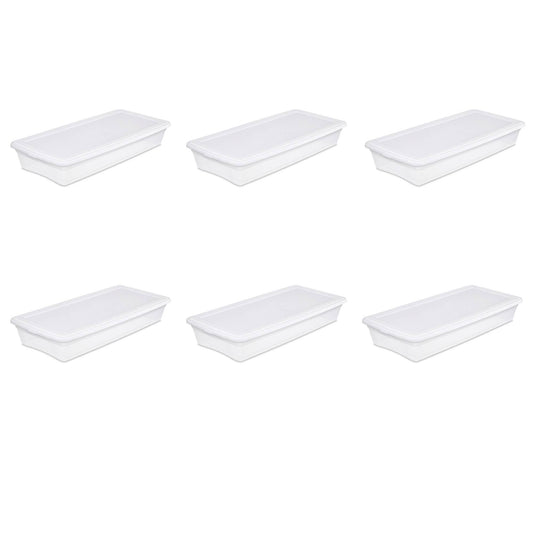 41 Quart Storage Box- White Case of 6