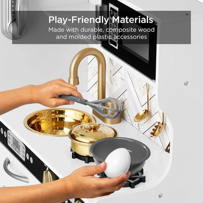 Best Pretend Kitchen Wooden Toy Set for Kids